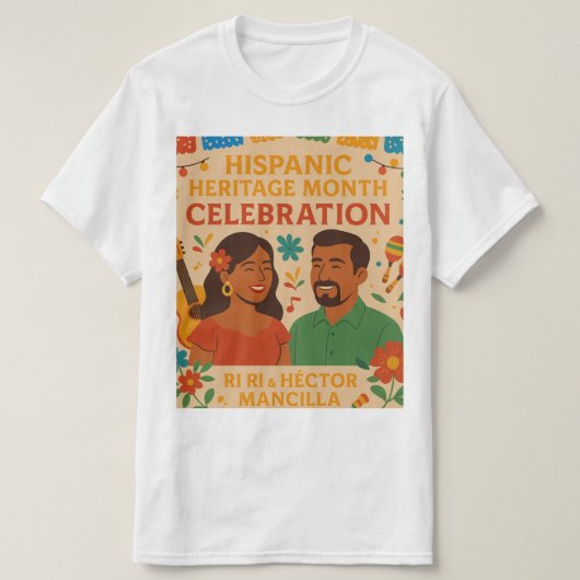 Heritage Month Celebration – Vibrant Cultural Artw Tシャツ (デザイン正面)