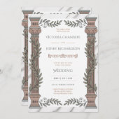 Heritage | Neoclassical Greco-Roman Wedding 招待状 (正面/裏面)