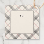 HERITAGE | Neutral Tartan Christmas フェイバータグ (裏面)