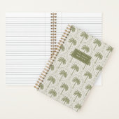 Heritage Olive | Palm Trellis Personalized ノートブック (内側)