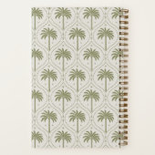 Heritage Olive | Palm Trellis Personalized ノートブック (裏面)