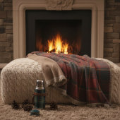 Heritage Red Plaid - Warm, Woven Tradition スローブランケット
