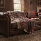 Heritage Red Plaid - Warm, Woven Tradition スローブランケット