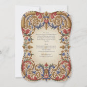 Heritage | Renaissance Baroque Ornate Wedding 招待状 (裏面)