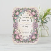 Heritage | Rococo and Victorian Botanical Wedding 招待状 (スタンド正面)