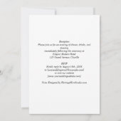 Heritage Soft Opaque Photo Overlay Wedding 招待状 (裏面)