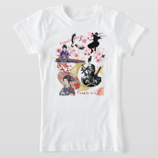 Heritage Stealth: Vintage Kunoichi Graphic Tee Tシャツ
