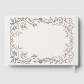 Heritage Victorian Botanical Powder Blue Taupe ゲストブック (裏面)