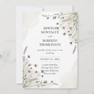 Heritage Wildflower Meadow Wedding 招待状