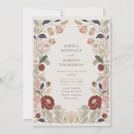 Heritage William Morris Inspired Wedding 招待状