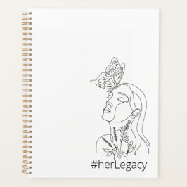 HerLegacy Minimalist Butterfly Empowering woman プランナー手帳
