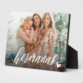 Hermanas Script スペインの Sisters写真 フォトプラーク (側面)