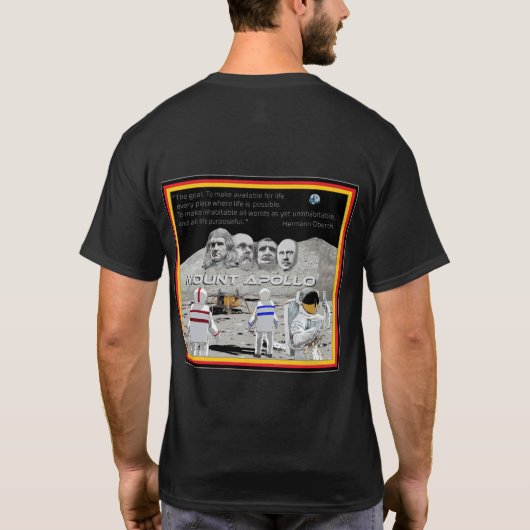 Hermann Oberth Tシャツ (裏面)