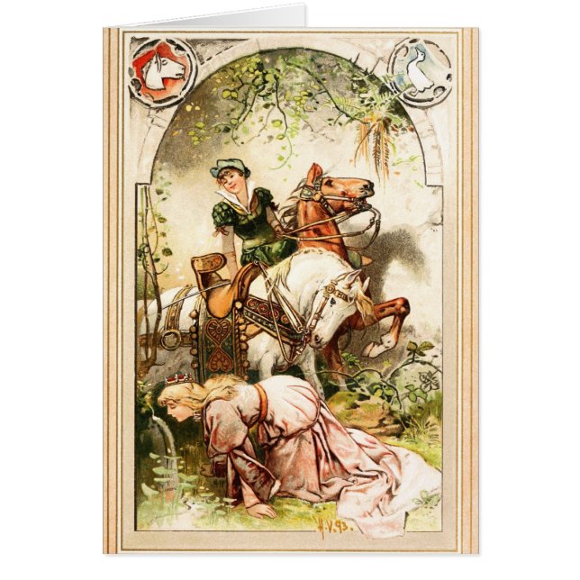 Hermann Vogel -ガチョウの女の子 (正面)