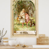 Hermann Vogel – 白雪姫とバラ赤 ポスター (キッチン)