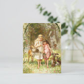 Hermann Vogel – 白雪姫とバラ赤 ポストカード (スタンド正面)