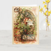 Hermann Vogel -眠れる森の美女 カード (黄色い花)