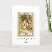 Hermann Vogel -雪の白いおよびバラの赤 カード (裏面)