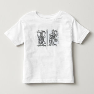 HermensulまたはIrmensul (残っている)およびCrodon (右の) ID トドラーTシャツ