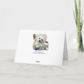 Hermesマルタのクリスマスカード シーズンカード (裏面)