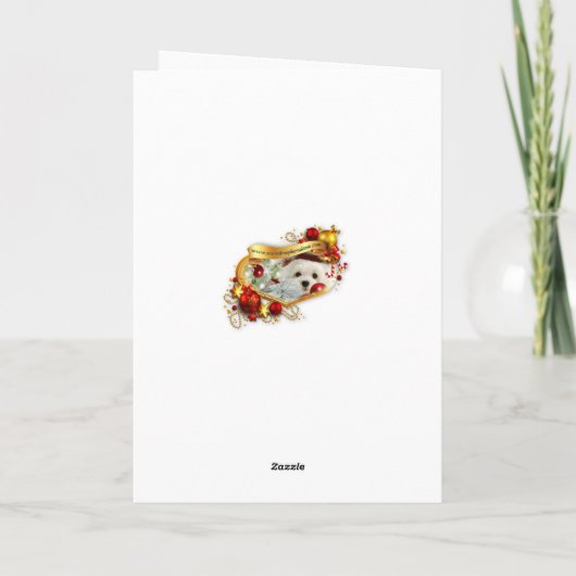 Hermesマルタの空白のなクリスマスの挨拶状 シーズンカード (裏面)