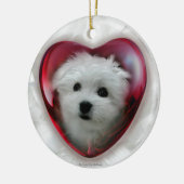 Hermesマルチーズ セラミックオーナメント (左)