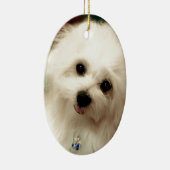 Hermesマルチーズ セラミックオーナメント (右)
