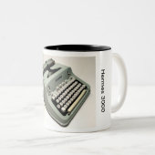 Hermes 3000のタイプライター- 1970年 ツートーンマグカップ (正面右)