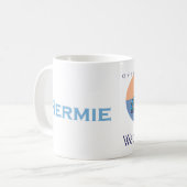 Hermieのgun湖の前部 コーヒーマグカップ (正面左)