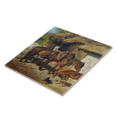 Hermine Biedermann Harneded Horses at the Stab タイル (側面)