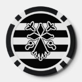 Hermine bretonne en gwenn ha du (blanc et noir) ポーカーチップ (裏面)