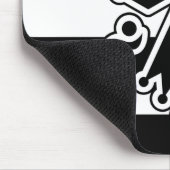 Hermine bretonne en gwenn ha du (blanc et noir) マウスパッド (コーナー)