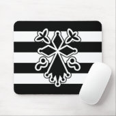 Hermine bretonne en gwenn ha du (blanc et noir) マウスパッド (マウス)