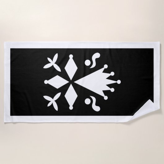 Hermine de Bretagne ビーチタオル (正面)