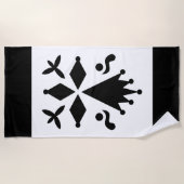 Hermine de Bretagne ビーチタオル (正面)