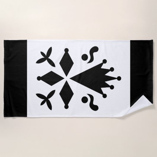 Hermine de Bretagne ビーチタオル (正面)