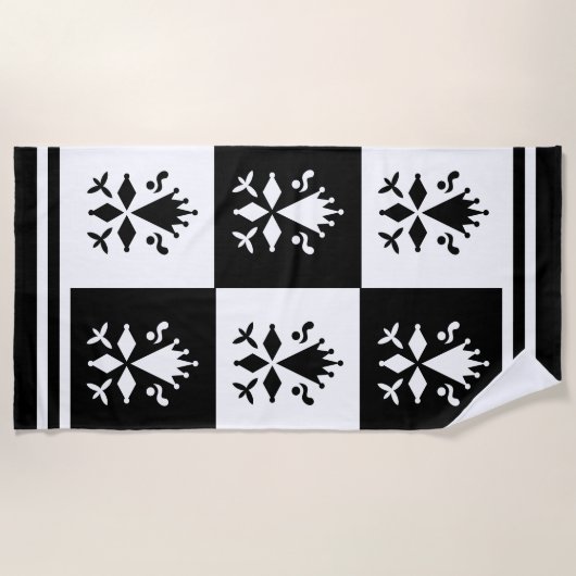 Hermine de Bretagne ビーチタオル (正面)