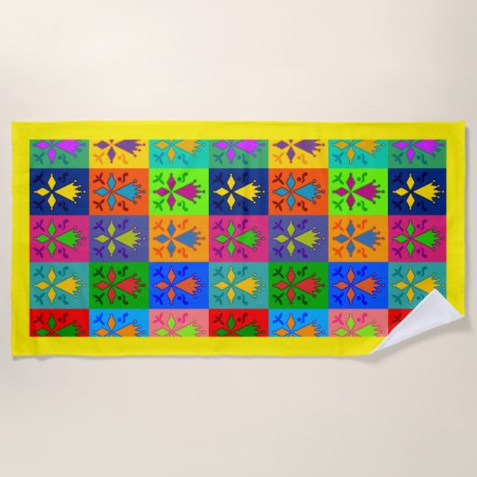 Hermine Pop ビーチタオル (正面)