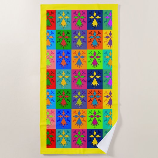 Hermine Pop ビーチタオル (正面)