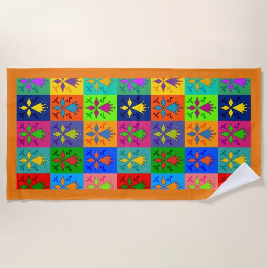 Hermine Pop ビーチタオル (正面)