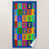 Hermine Pop ビーチタオル (正面)