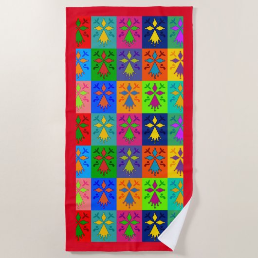 Hermine Pop ビーチタオル (正面)