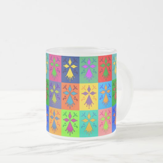 Hermine Pop フロストグラスマグカップ (正面右)