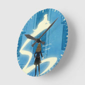 Hermione Granger Patronus Painting ラウンド壁時計 (傾斜)