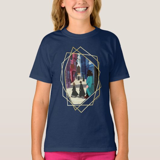 Hermione, HARRY POTTER™, & Hagrid in Diagon Alley Tシャツ (正面)