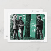 Hermione、Ronおよびハリー1 ポストカード (正面/裏面)