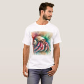 Hermit Crab 090724AREF102 - Watercolor Tシャツ (正面フル)