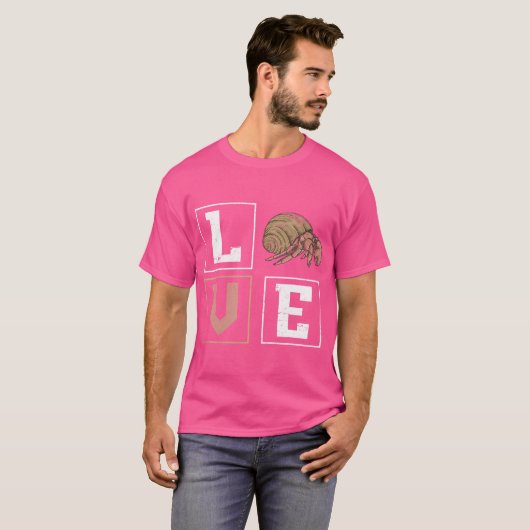 Hermit Crab Aquarist Valentines Day Crab Tシャツ (正面フル)