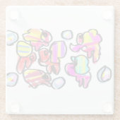 Hermit crabs summer  ガラスコースター (裏面)