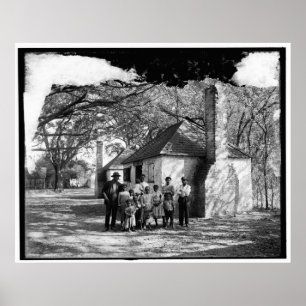 Hermitage, Savannah, Ga. c1907のブラックファミリー ポスター